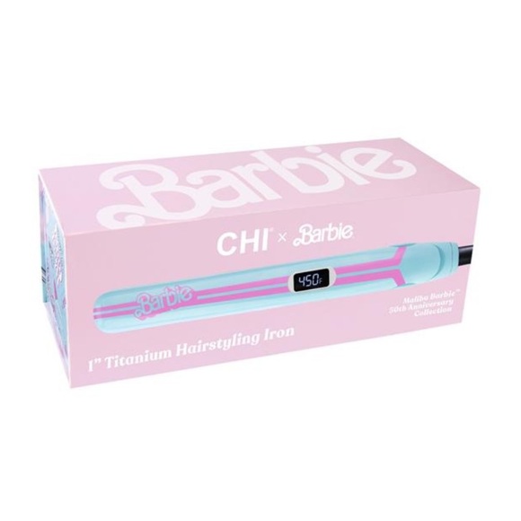 CHI X Barbie Malibu Titanium Hairstyling Flat Iron Hair Straightener 1 inch NEW - Picture 4 of 8